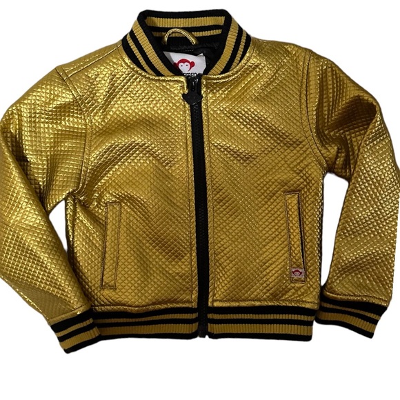 Appaman metallic gold jacket Toddler Sz 3T